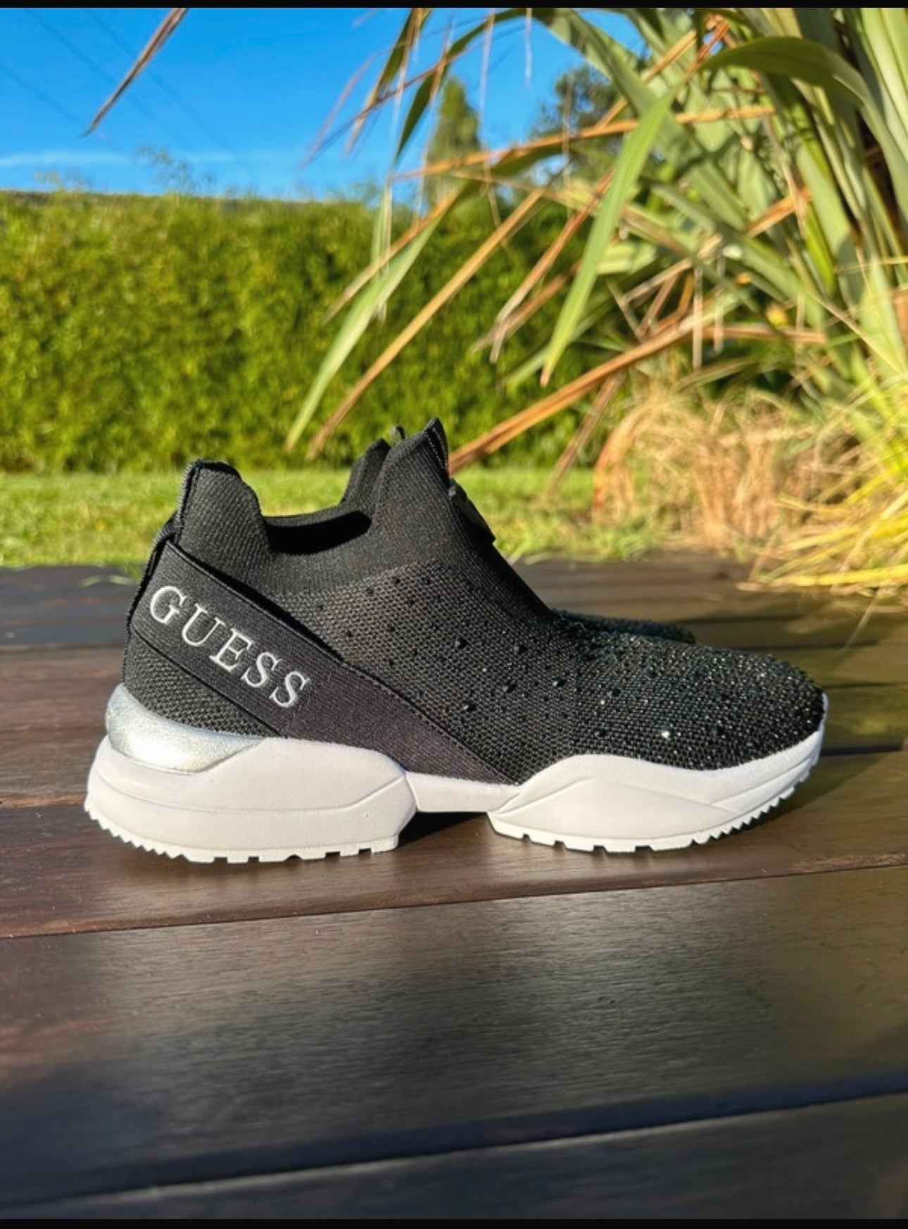 Basket guess noir femme